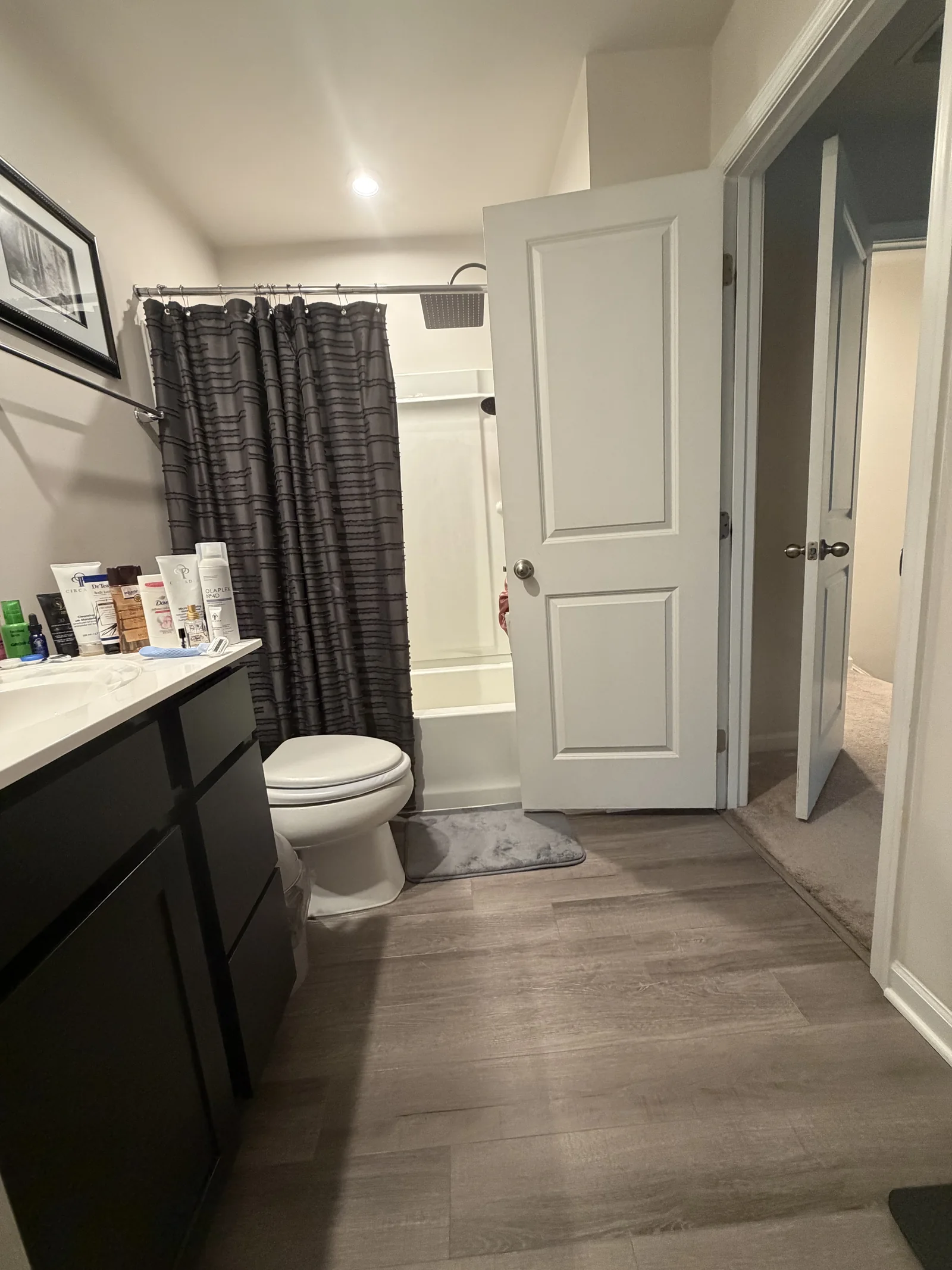 Client-provided photo of a clean modern bathroom